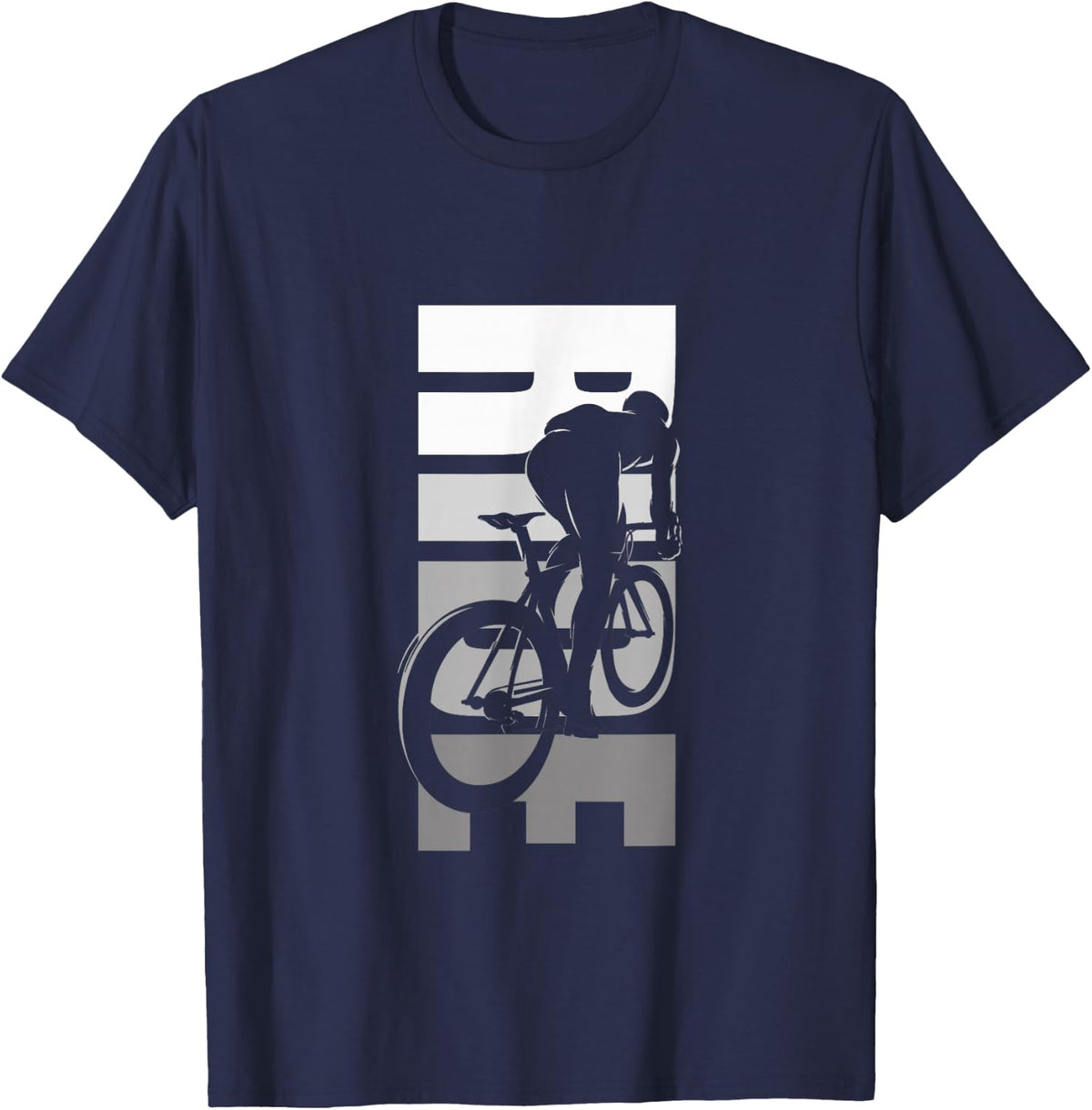 Road Bike Cycling T-Shirt - Navy Blue