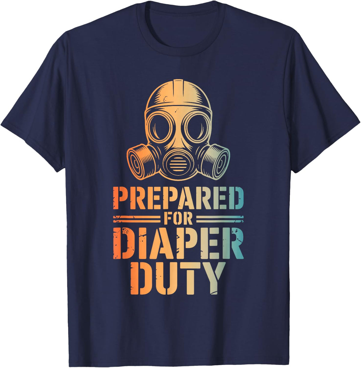 Cool New Dad Art for Men Father First Time Dad to Be T-Shirt - Navy Blue