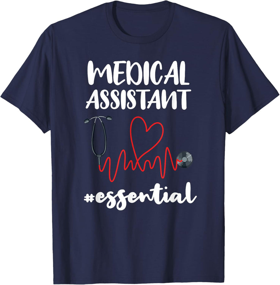 Certified Medical Assistant | Medical Assistant Student T-Shirt - Navy Blue