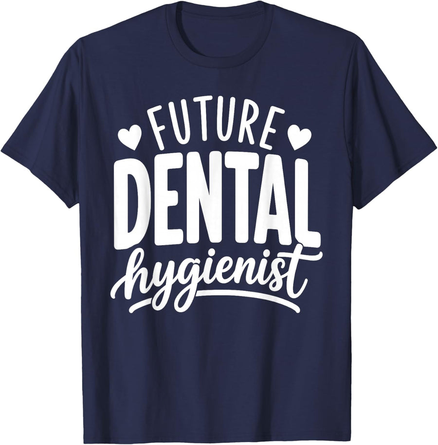 Funny Dental Hygienist Design for Men Women Dental Hygiene T-Shirt - Navy Blue