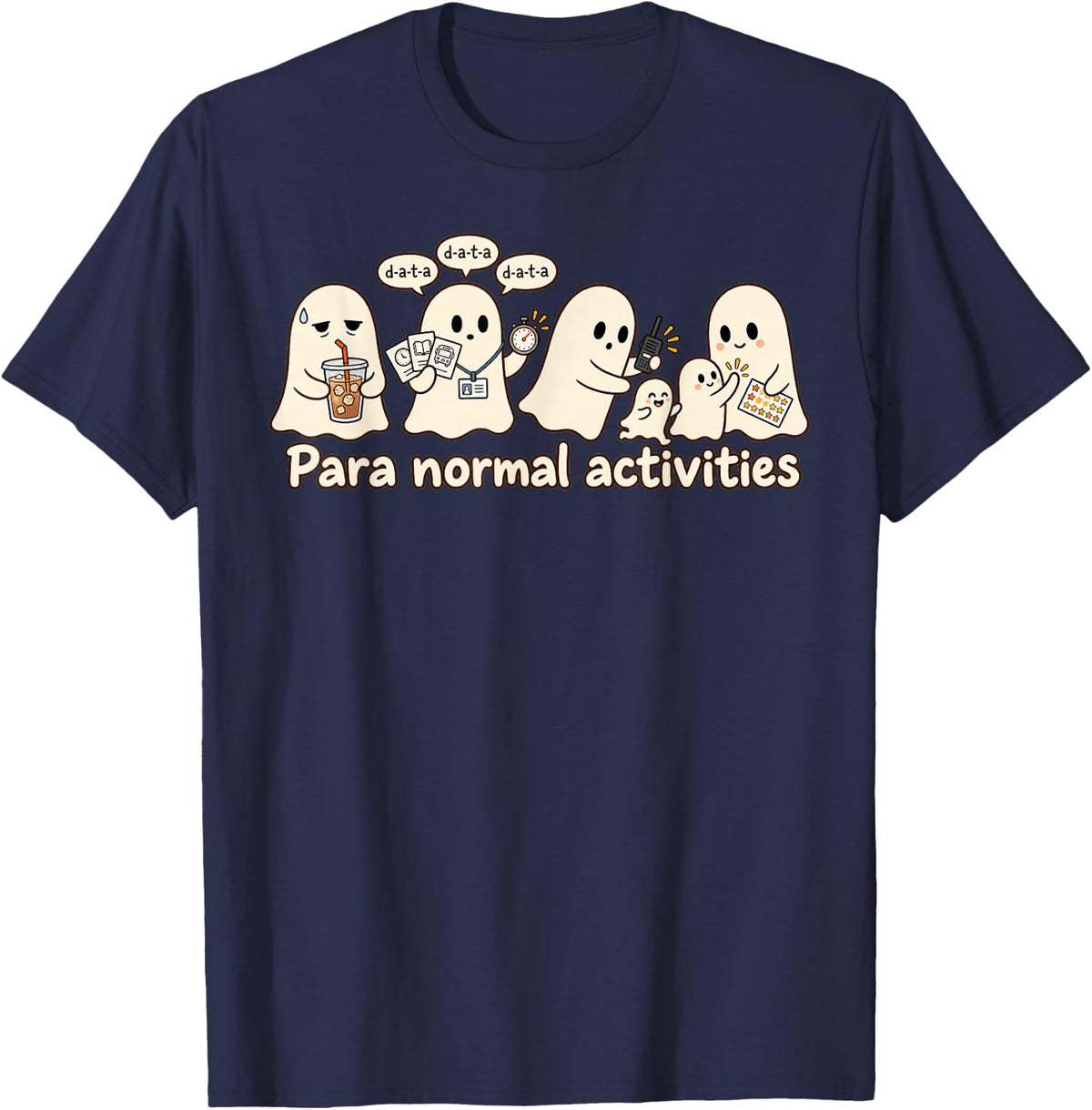 Paraprofessional Halloween Teacher, para Normal Activities T-Shirt - Navy Blue