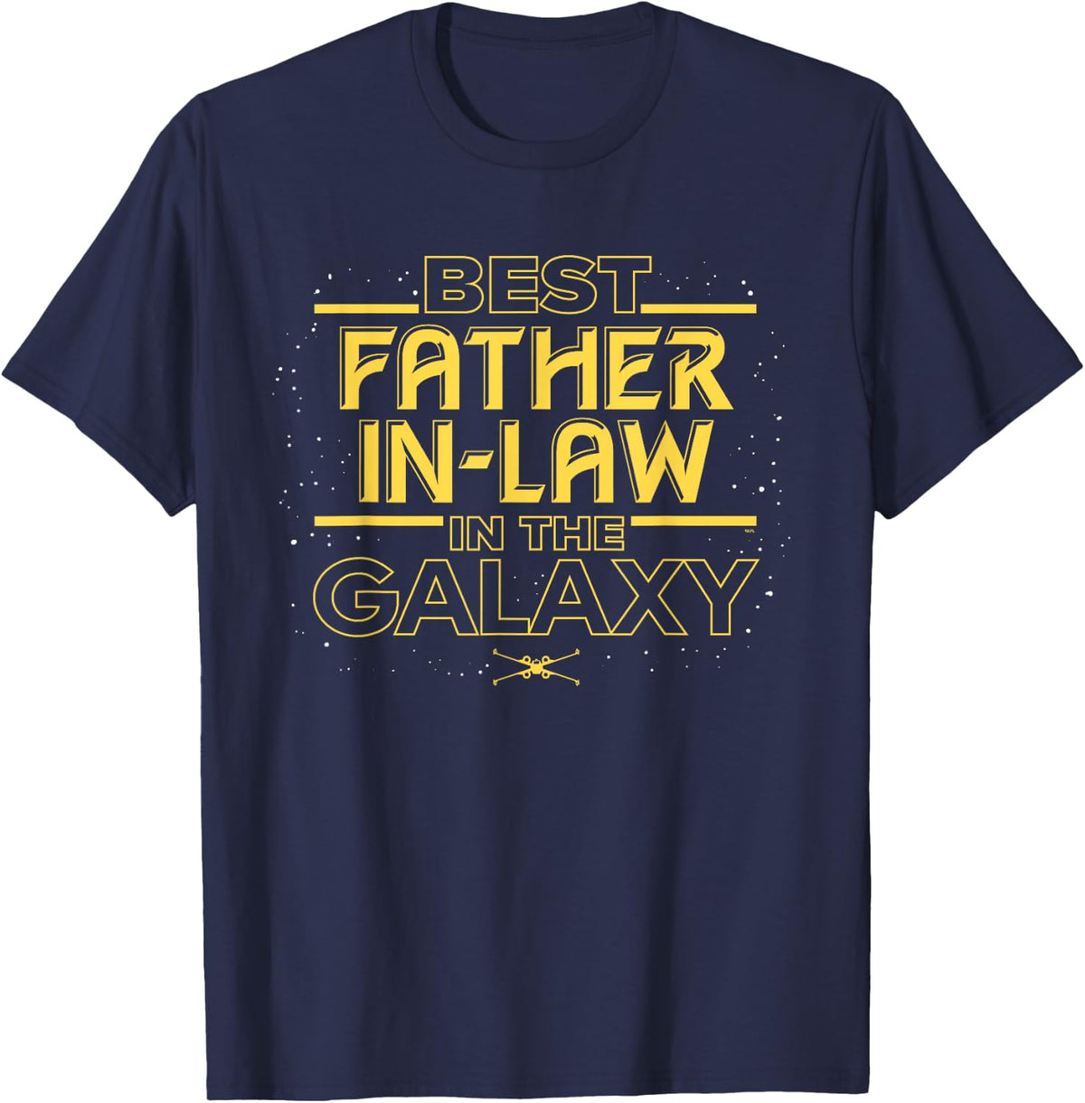 Star Wars Best Father-in-Law in the Galaxy Father's Day T-Shirt - Navy Blue