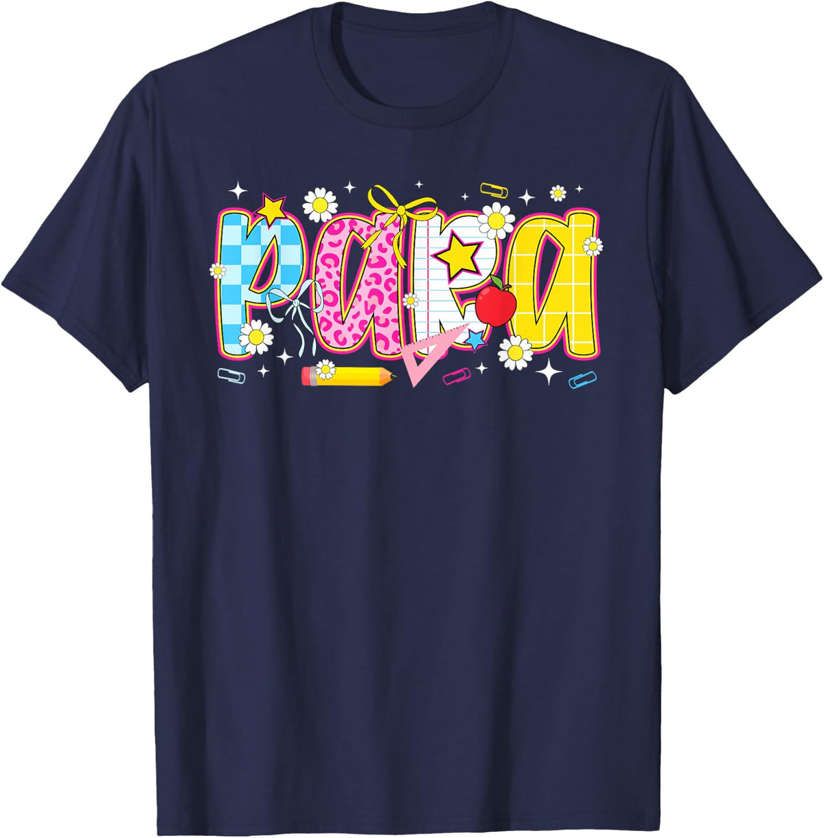 para Preppy Parapro Paraprofessional T-Shirt - Navy Blue