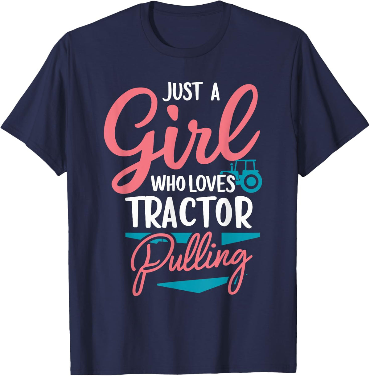 Tractor Pulling Tractor Pulling Tractor Power Farm T-Shirt - Navy Blue