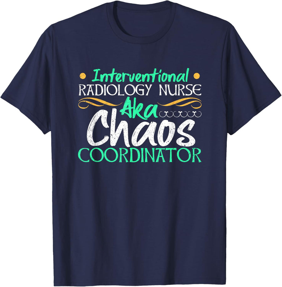 Interventional Radiology Nurse Medical Professional RN Gift T-Shirt - Navy Blue