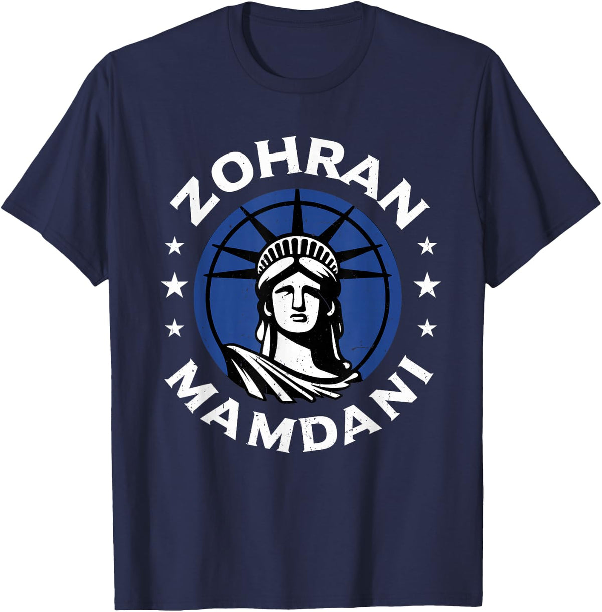 Zohran For NYC Mayor Mamdani New York Mayor T-Shirt - Navy Blue