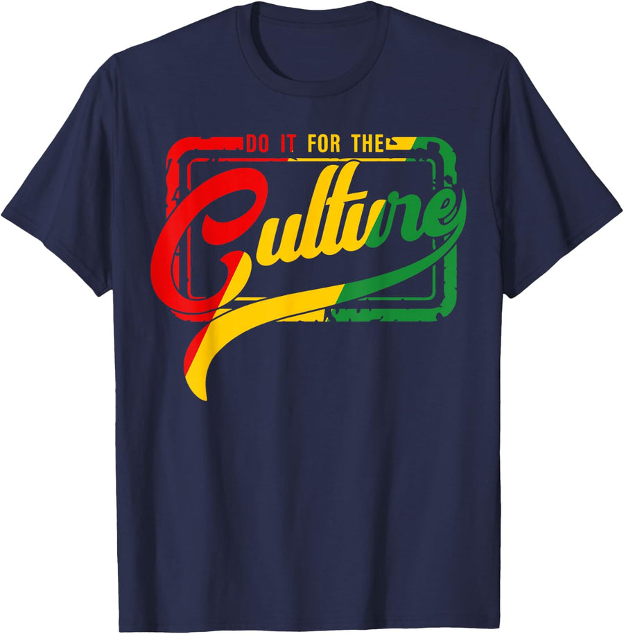 Do It For The Culture Black History Junteenth Free-ish 1865 T-Shirt - Navy Blue