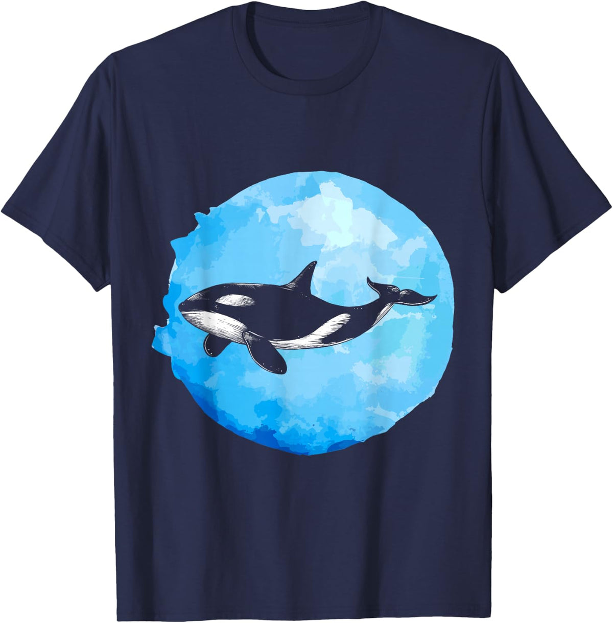Killer Whale Orca T-Shirt - Navy Blue