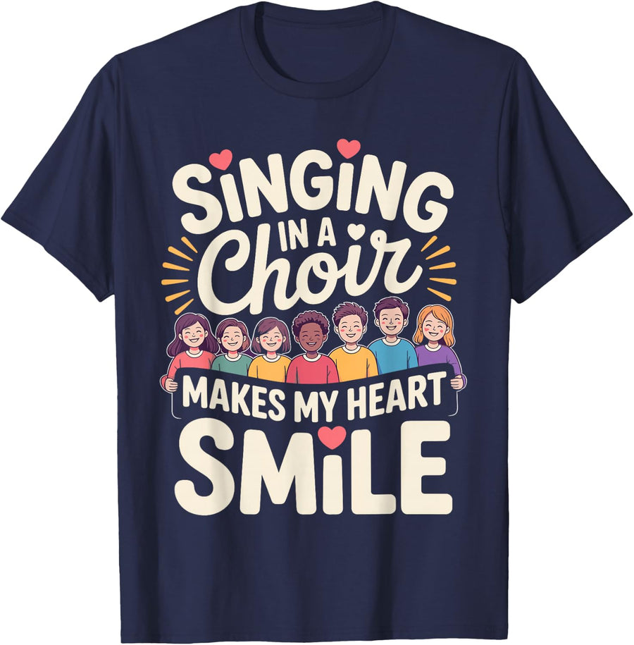 Funny Choir Design for Men Women Singing Choir Teacher Choir T-Shirt - Navy Blue