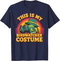 This is My Birdwatcher Costume Birdwatching Ornithology T-Shirt - Navy Blue