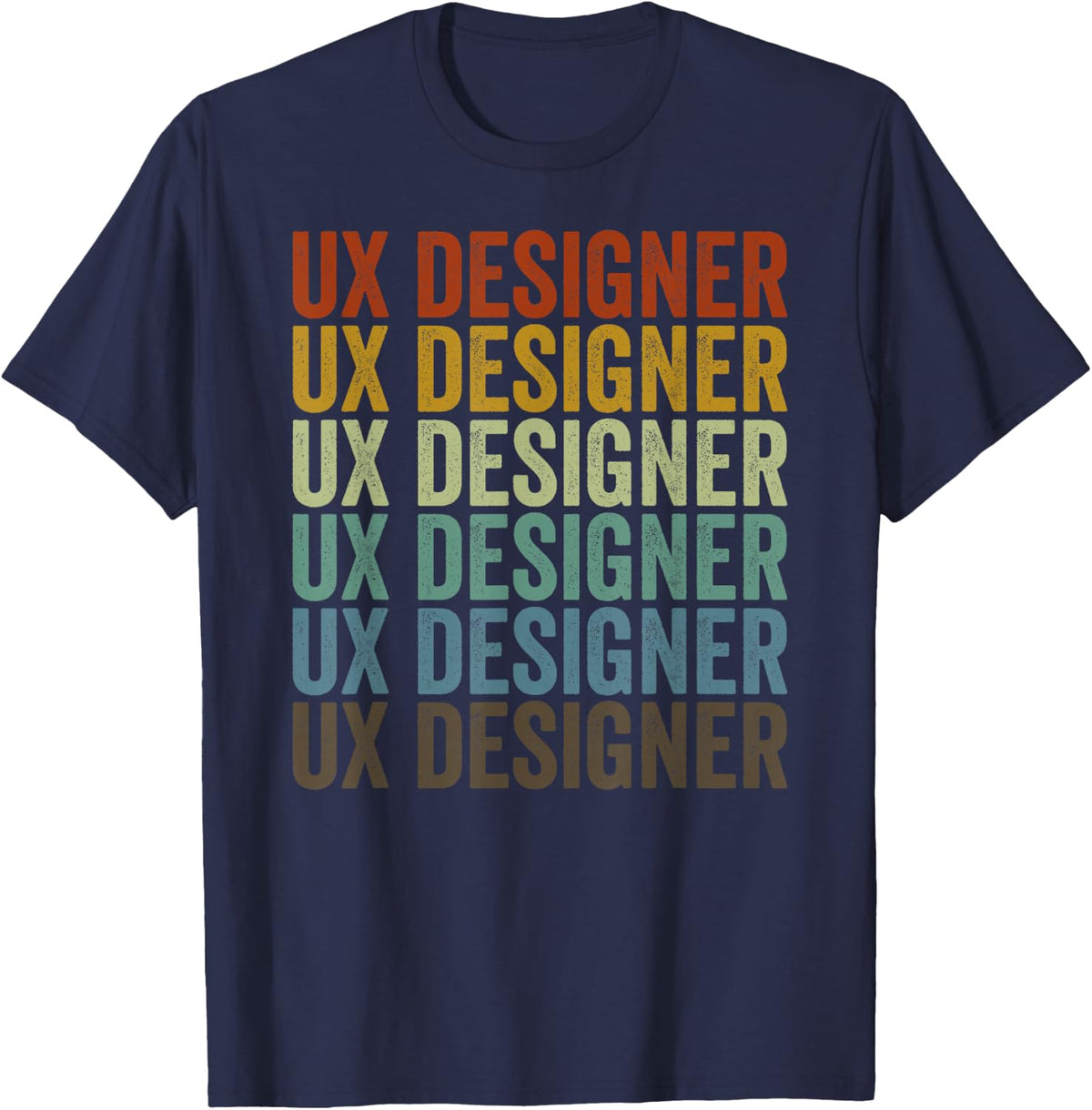 UX Designer Retro T-Shirt - Navy Blue