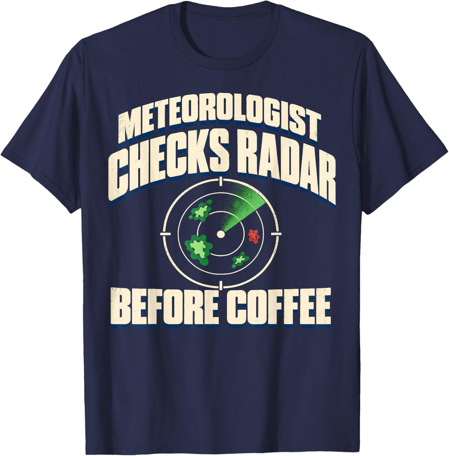 Meteorologist Meteorology Weather Forecaster Gift T-Shirt - Navy Blue