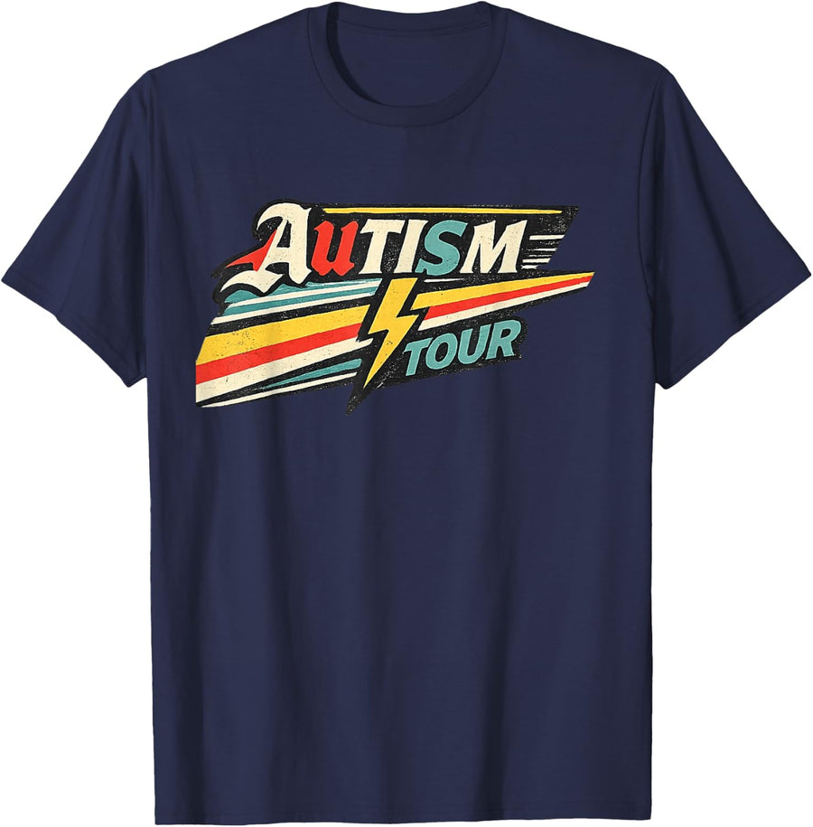 Neurodiversity World Autism Parent Autism Spectrum Advocacy T-Shirt - Navy Blue