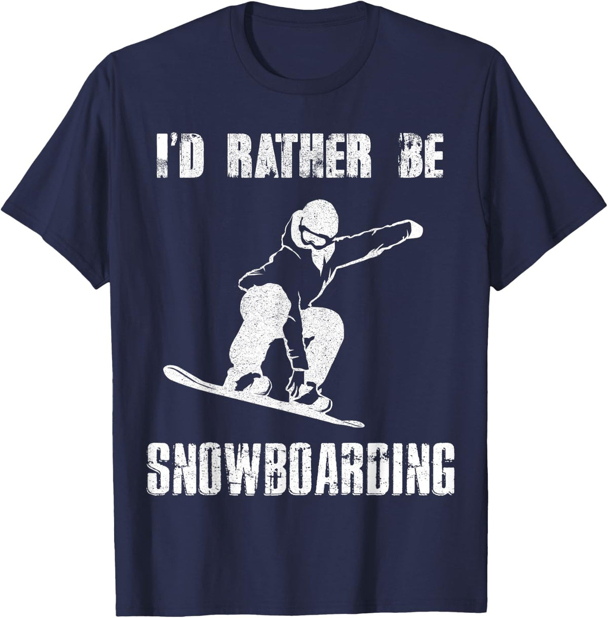 Ich gehe Gehe lieber Snowboarding Snowboard Snowboarder Gift T-Shirt - Navy Blue