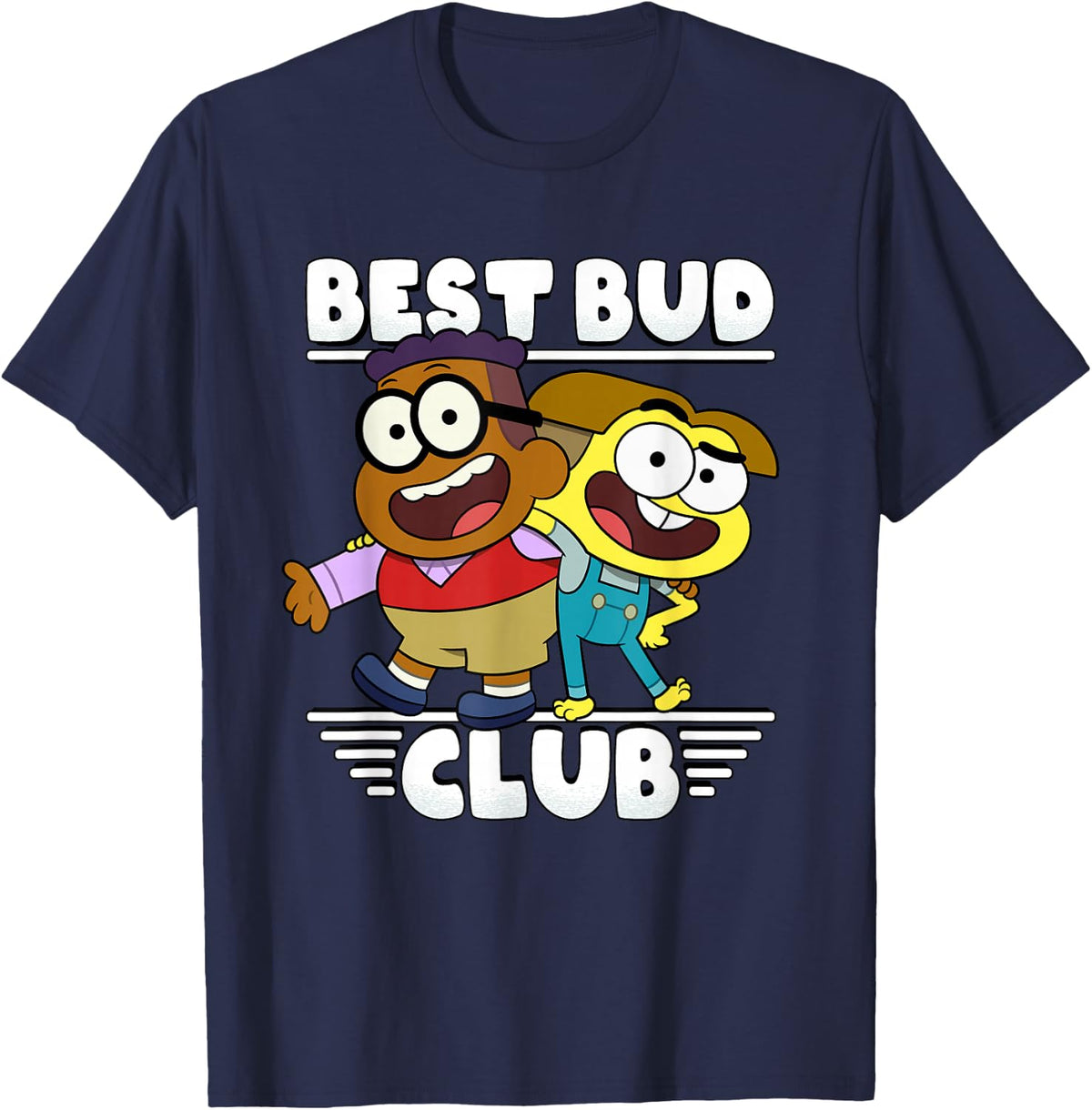 Disney Channel Big City Greens Cricket Remy Best Bud Club T-Shirt - Navy Blue