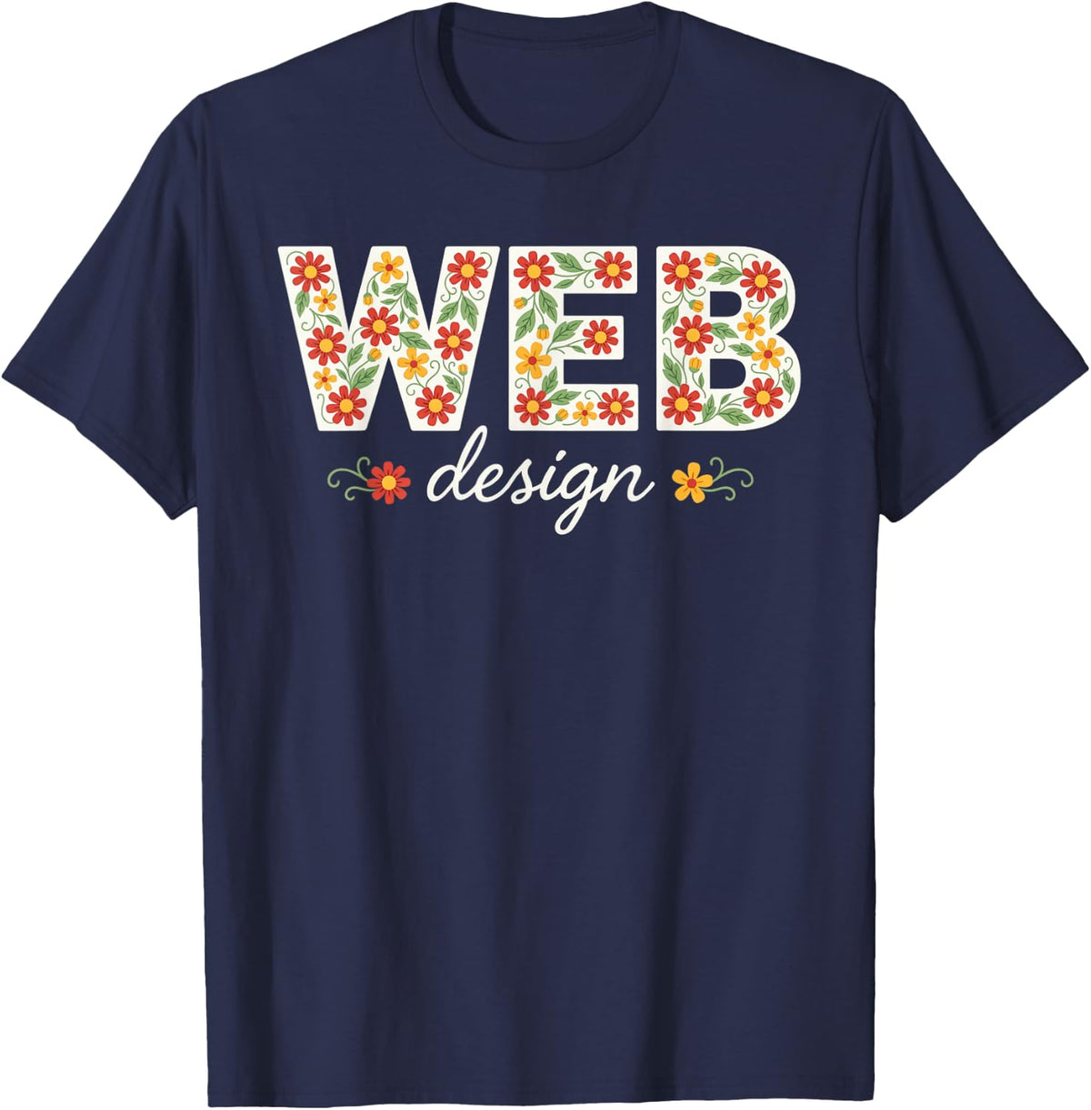 Web Designer Website Developer Digital UI UX Designer T-Shirt - Navy Blue