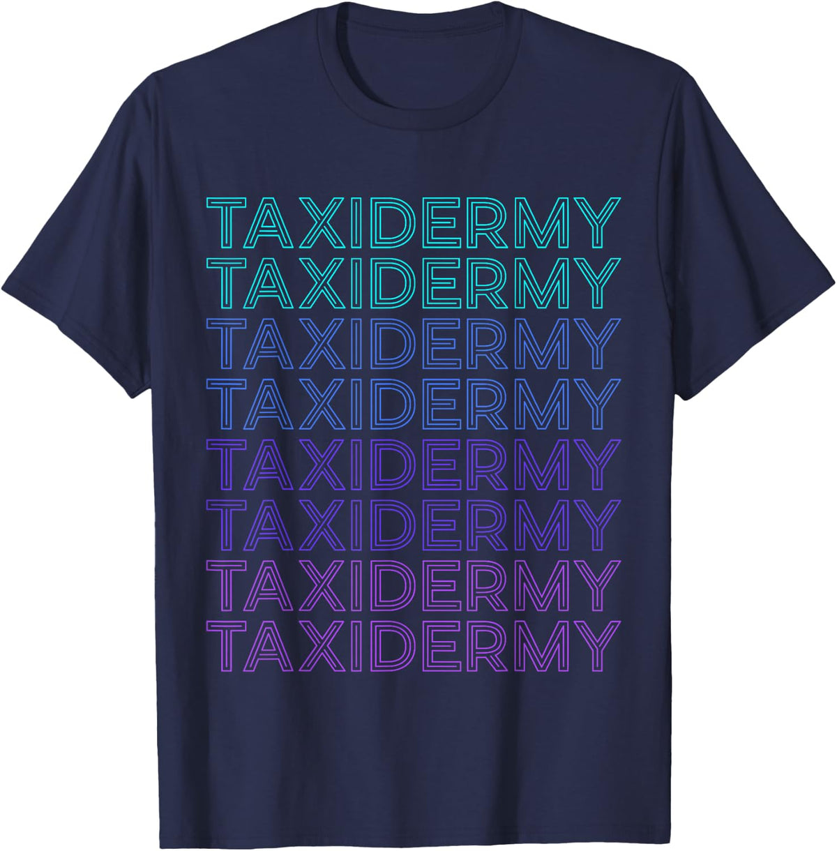 Taxidermy Taxidermist Retro T-Shirt - Navy Blue