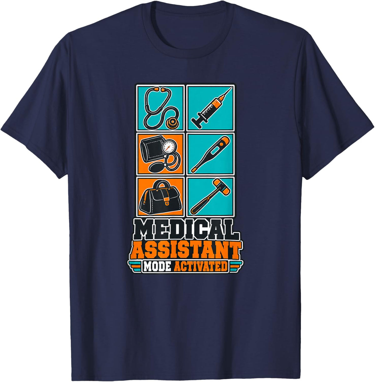 Medical Assistant Mode Activated T-Shirt - Navy Blue