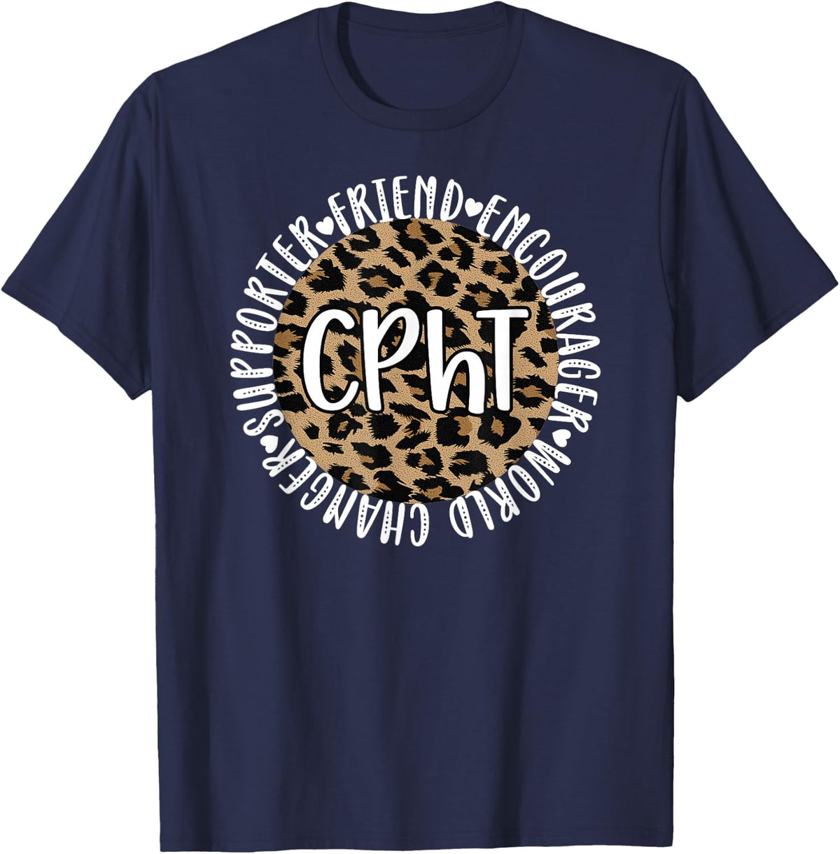 CPhT Certified Pharmacy Technician Appreciation T-Shirt - Navy Blue