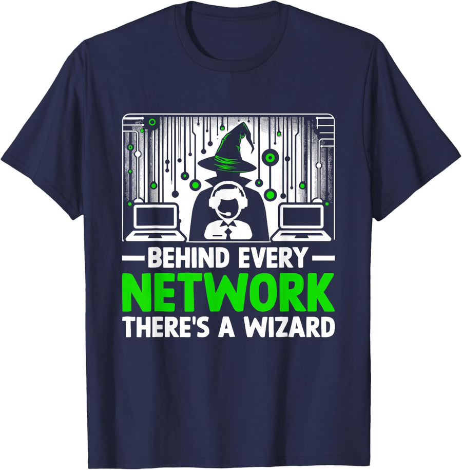 Network System Admin Funny Meme System Administrators T-Shirt - Navy Blue