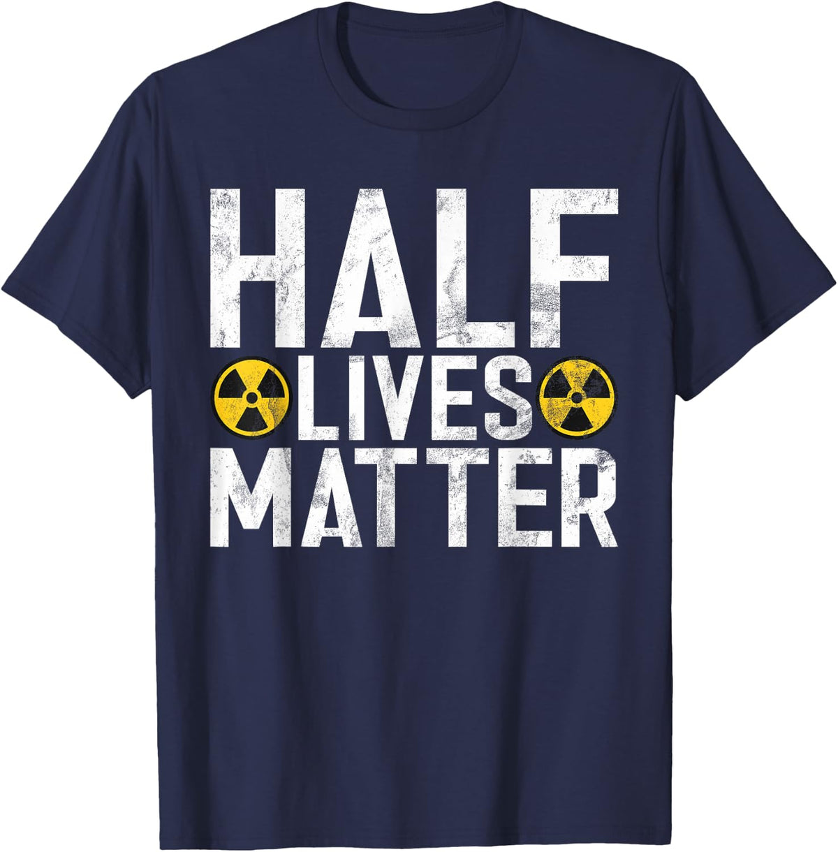 Nuclear Engineer Funny Retro Radioactive Nuclear Power Plant T-Shirt - Navy Blue