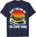 Funny Rafting River Rapids Vintage Rafter T-Shirt - Navy Blue