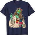Zombie Jesus Day | Easter | Zombie Jesus T-Shirt - Navy Blue