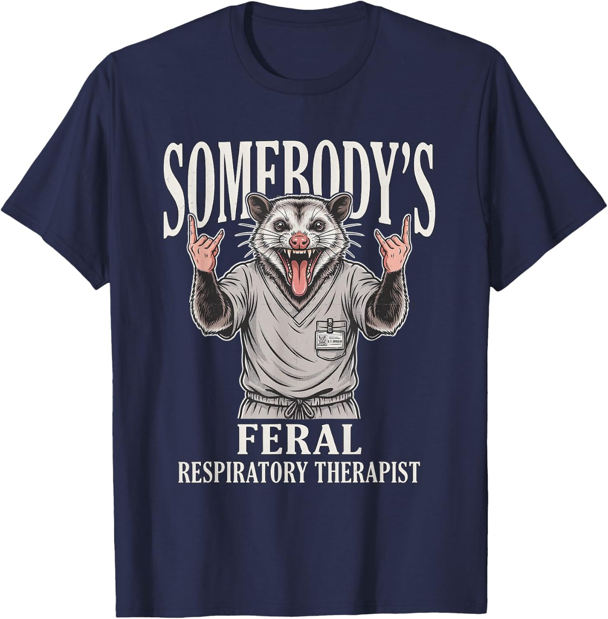 Respiratory Therapist Therapy Care Practitioner Specialist T-Shirt - Navy Blue