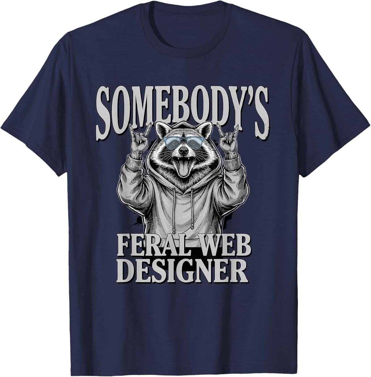 Web Designer Website Developer UI UX Digital T-Shirt - Navy Blue