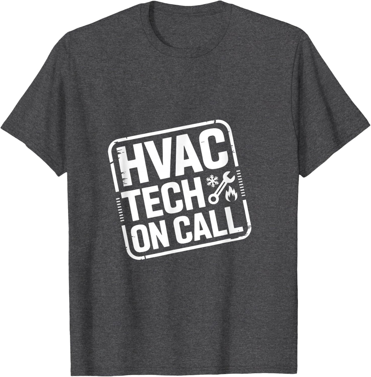 HVAC Technician Ductwork Hands-On Pros T-Shirt - Dark Heather Grey