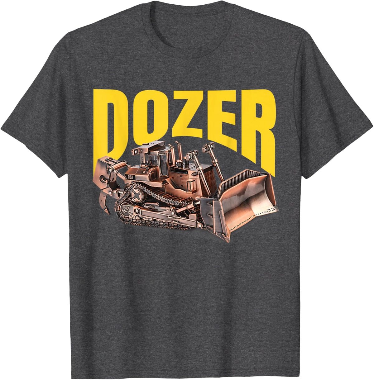 Fun heavy equipment bulldozer design for Kid's and Adults. T-Shirt - Dark Heather Grey