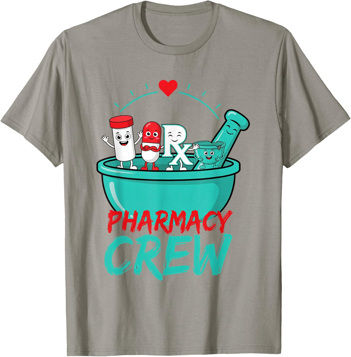 Pharmacist Pharmacology Pharmacists Pharmacy Crew T-Shirt - Slate Grey
