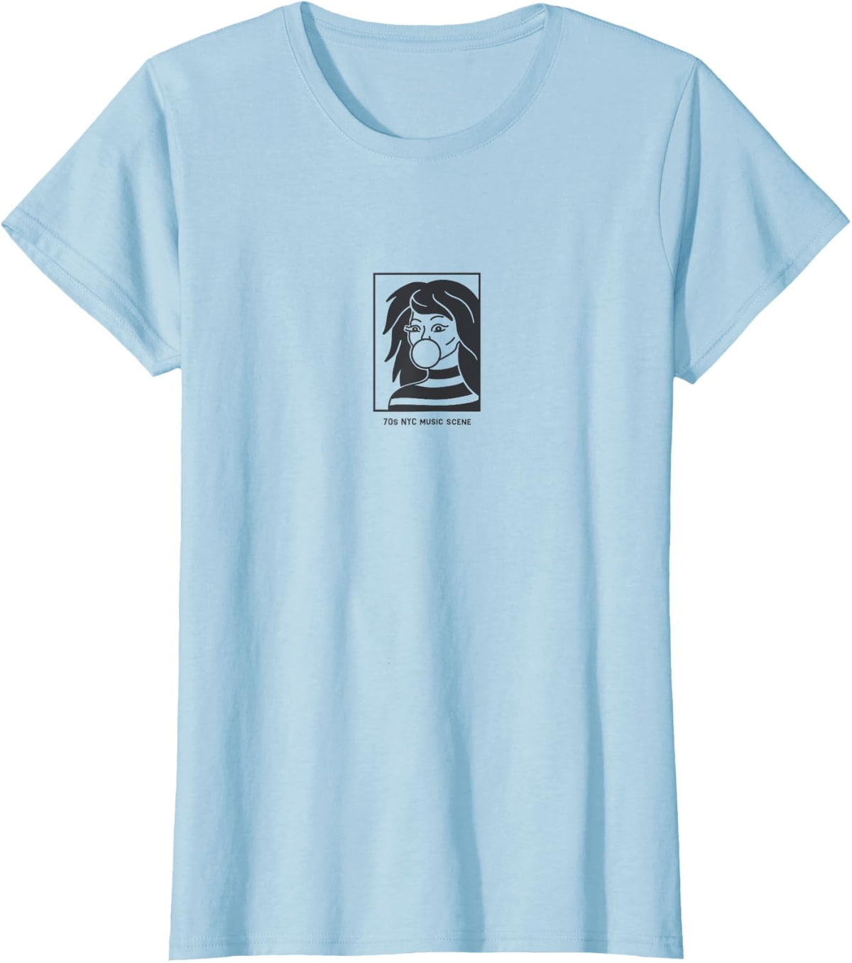 Minimalist art for music aficionado. Punk rock in the 70s T-Shirt - Baby Blue