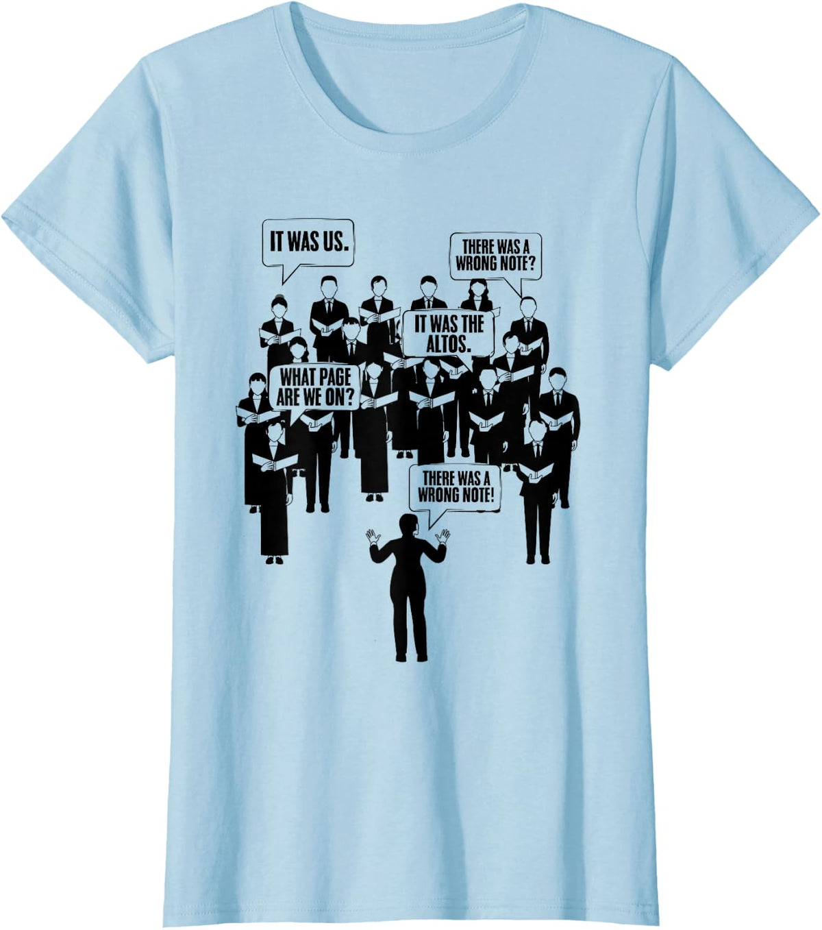 Choir Member Musical Choir Singing Music Singer T-Shirt - Baby Blue