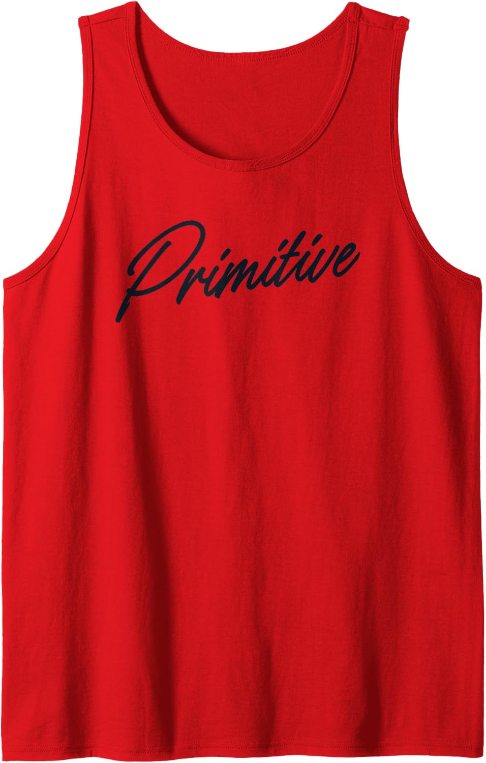 Primitive Handwritten Urban Design - Bold Aesthetic Wear Tank Top - Red