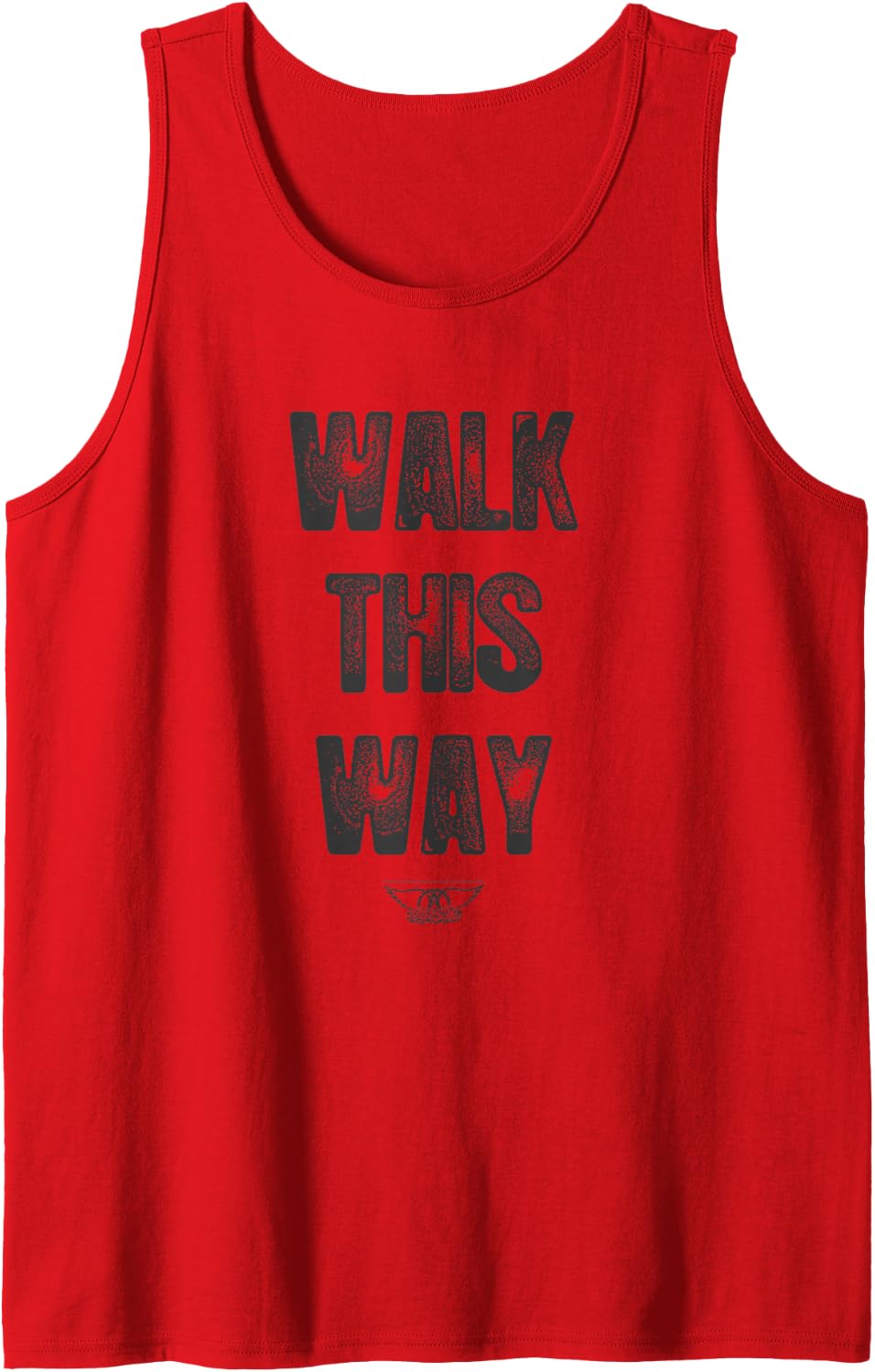 Aerosmith - Walk This Way Lyric Tank Top - Red