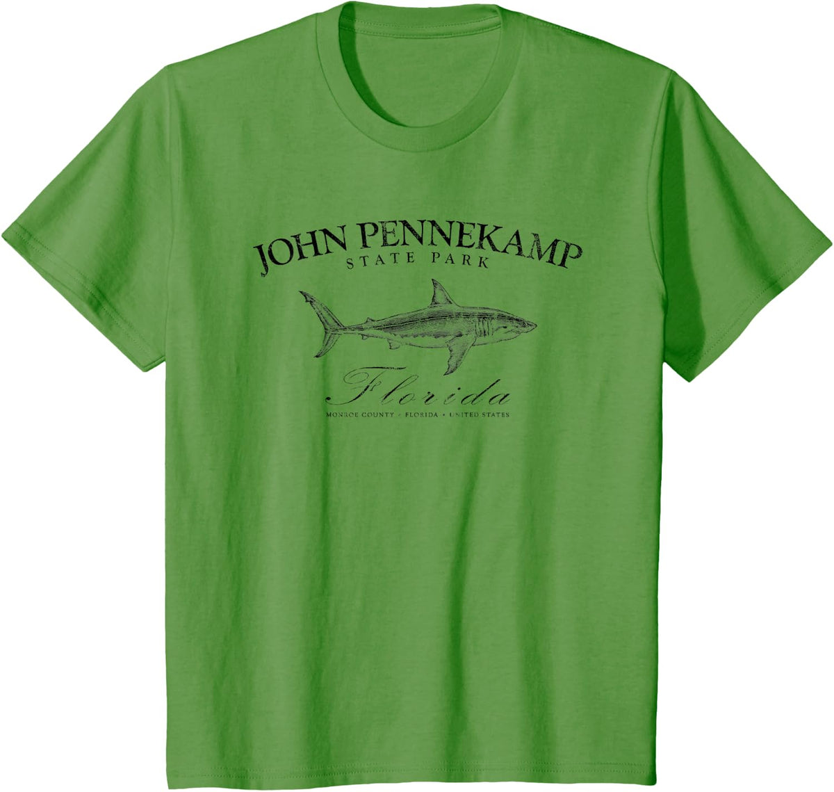 John Pennekamp Coral Reef State Park Scuba Diving Fishing T-Shirt - Grass Green