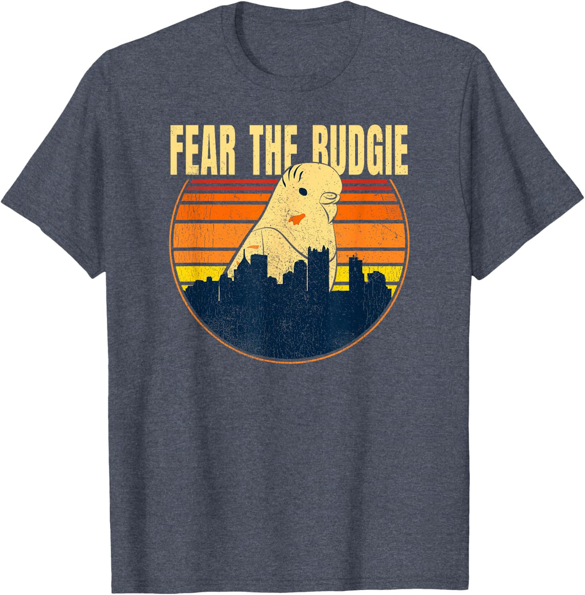 Funny Parrots Men Shirt For Parakeet Lovers | Budgie T-Shirt T-Shirt - Heather Blue