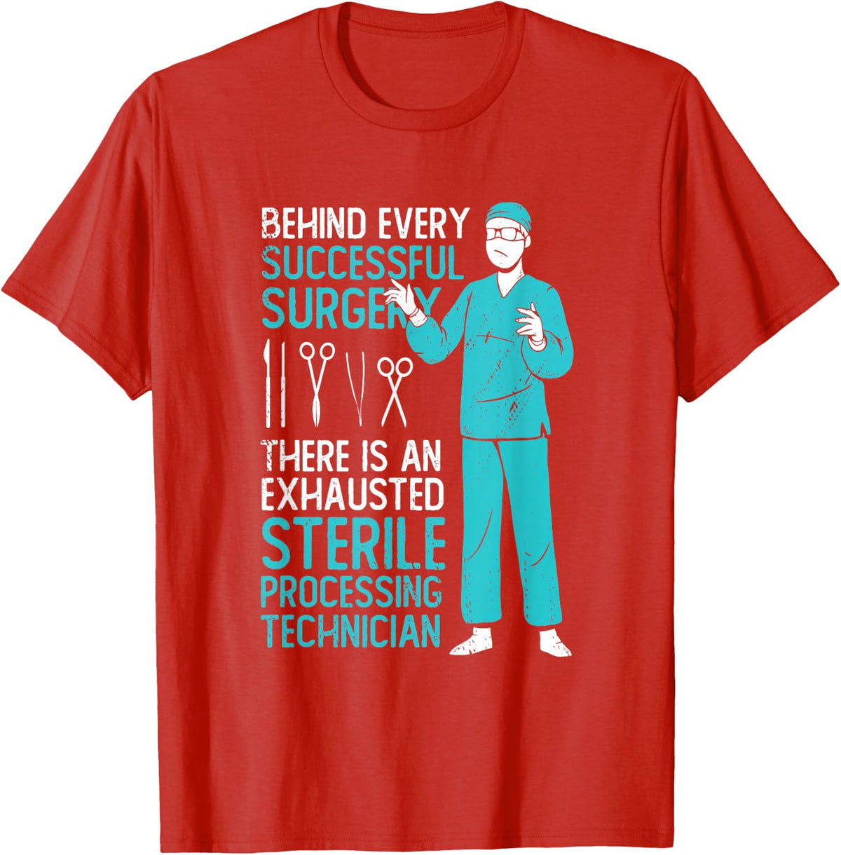 Sterile Processing Tech T-Shirt - Red