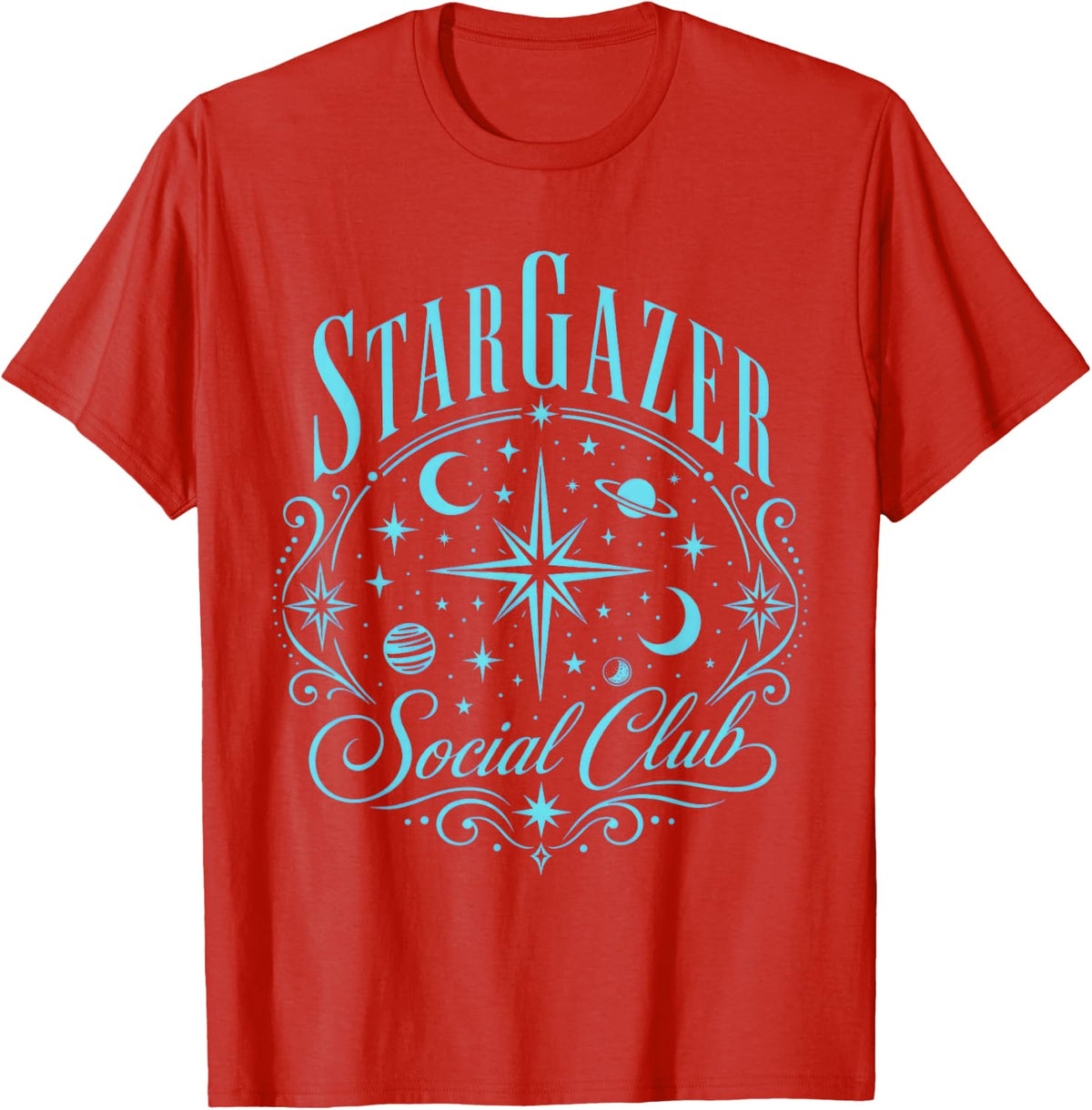 Stargazer Social Club T-Shirt - Red