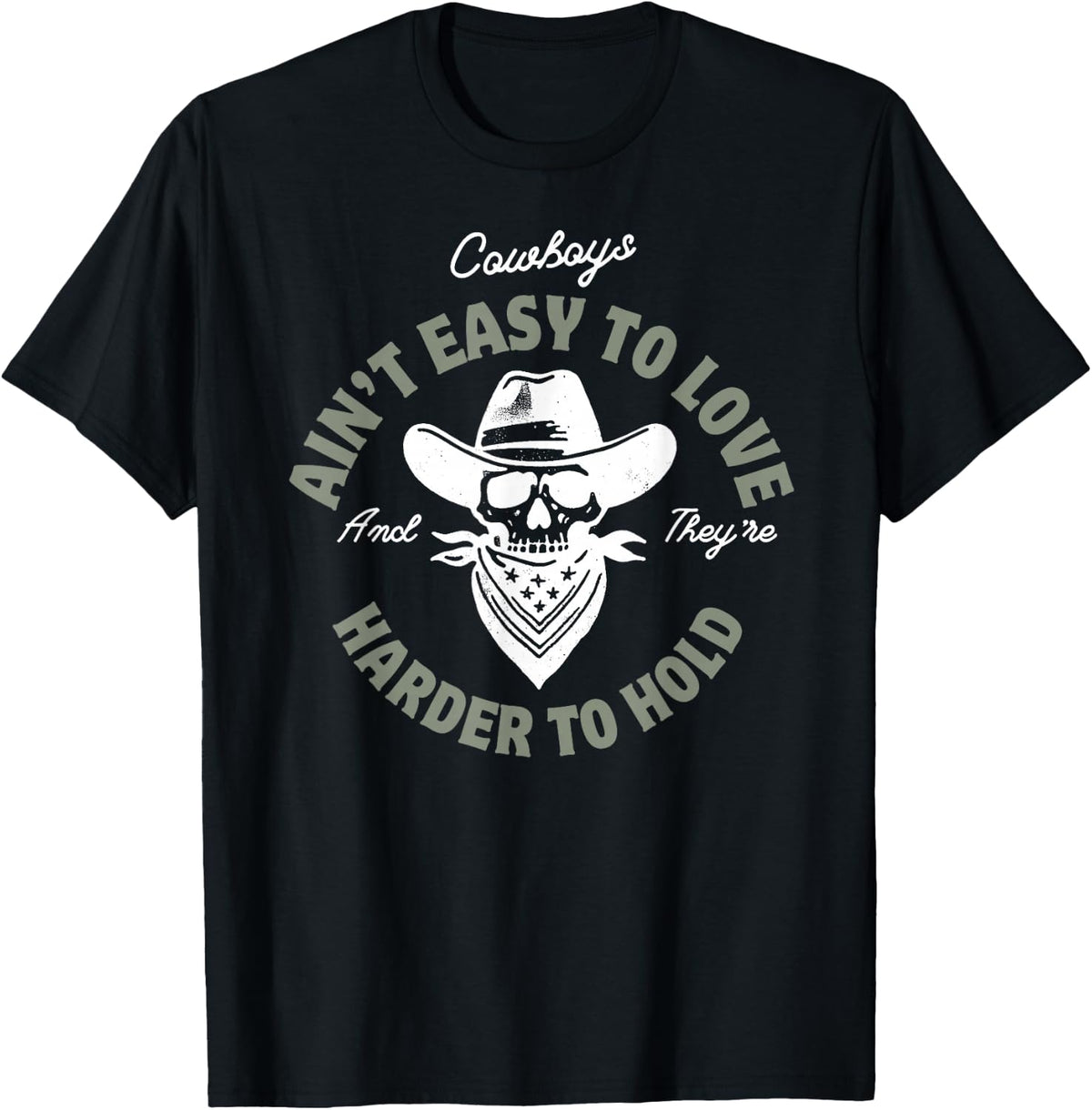 Mamas, don't let your babies grow into cowboys - country T-Shirt - Black