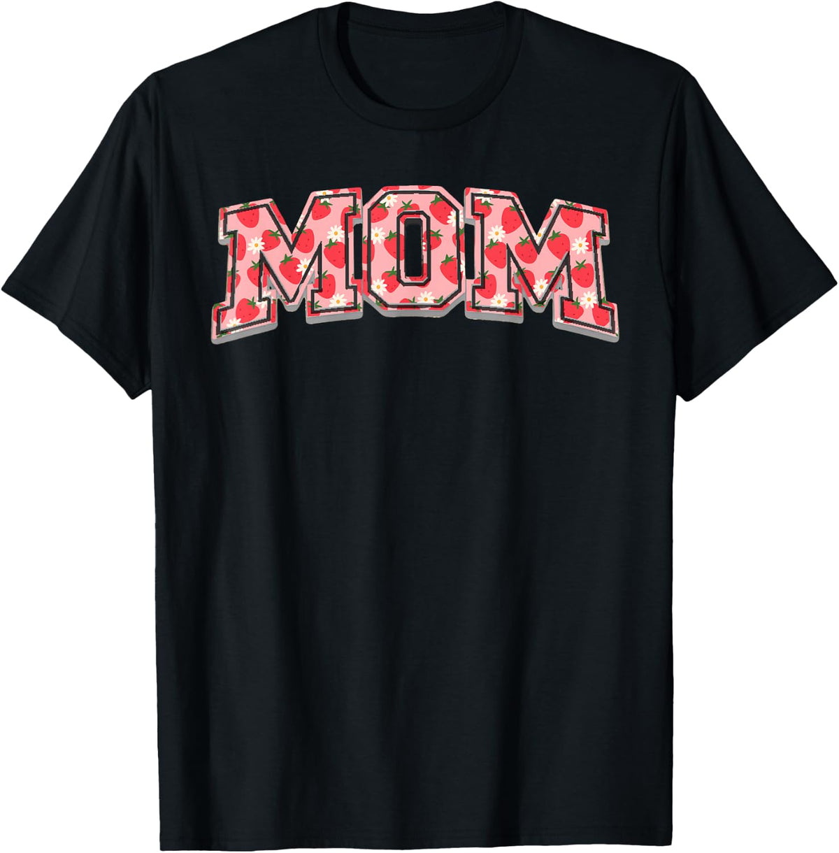 Strawberry Mom Berry 1st Birthday T-Shirt - Black