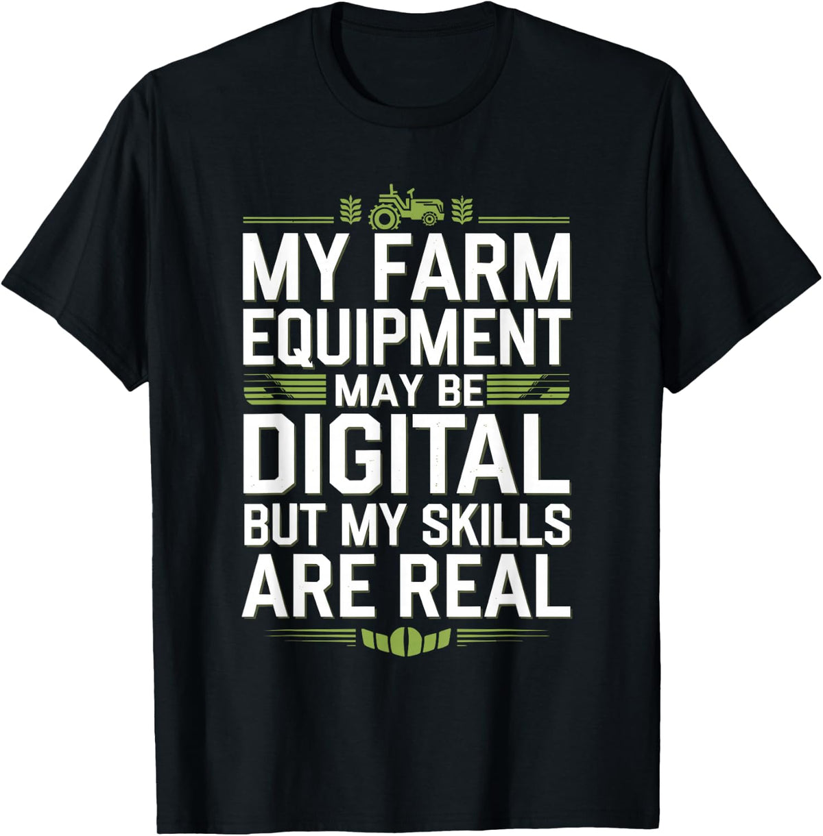 Agricultural Simulation Virtual Farming Game Fan Farm Life T-Shirt - Black