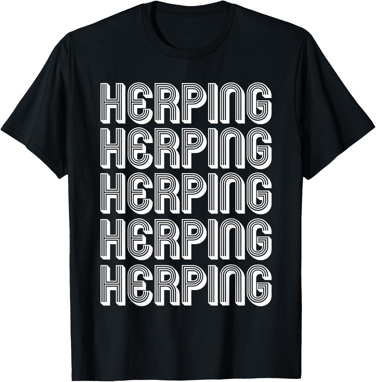 Herping Lover T-Shirt - Black