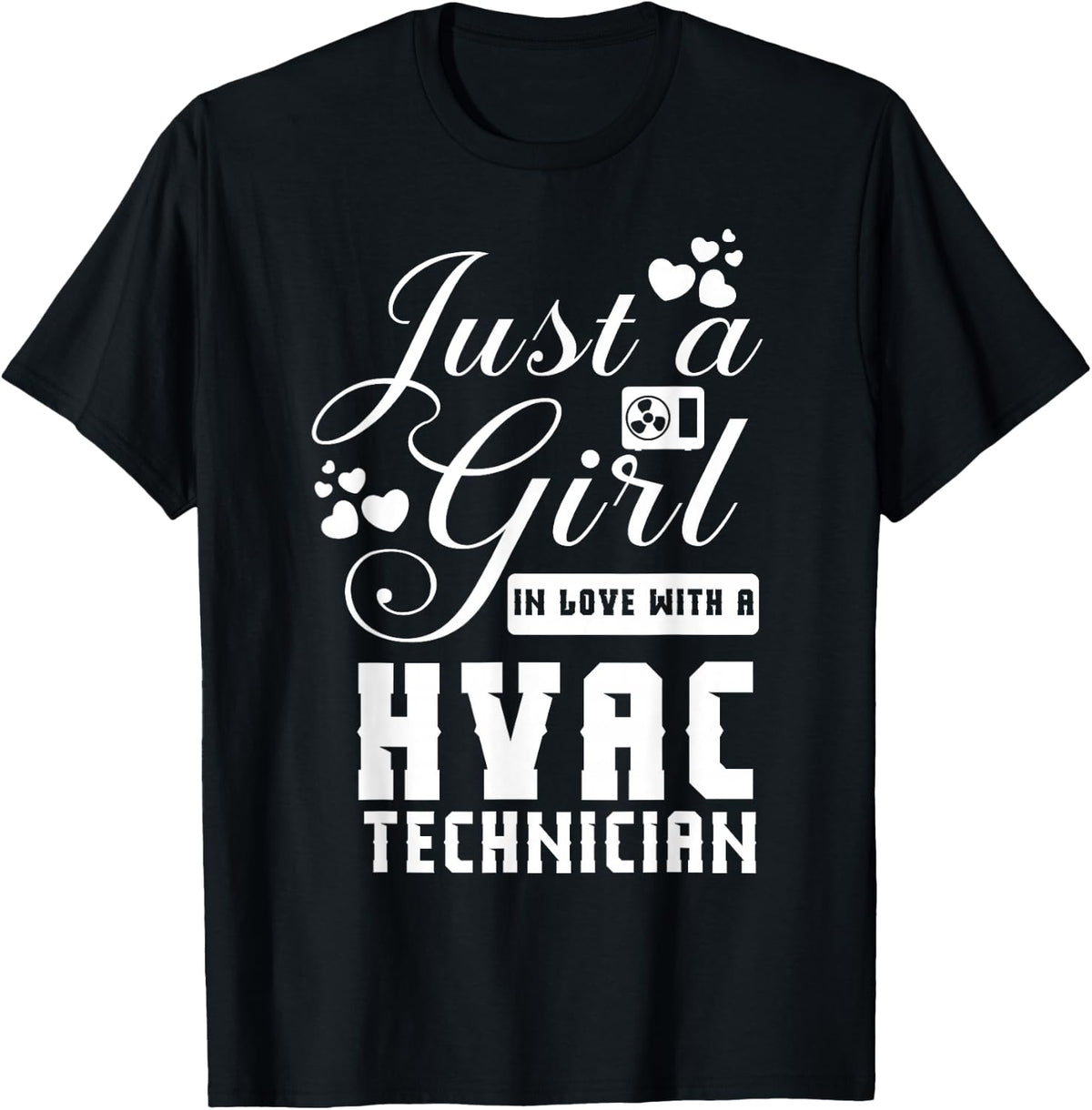 HVAC Tech Wife Apparel - Funny Wives Design T-Shirt - Black