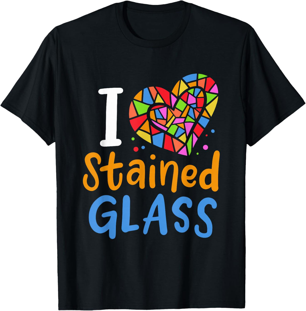 Stained Glass T-Shirt - Black