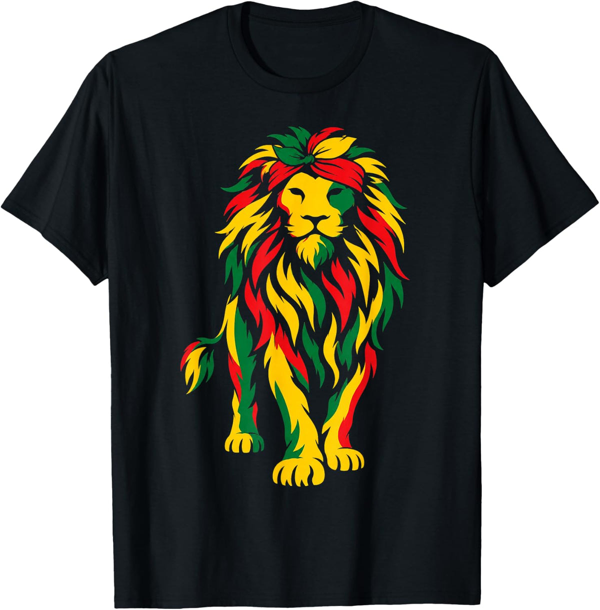 Juneteenth African American Lion Black Pride Heritage T-Shirt - Black