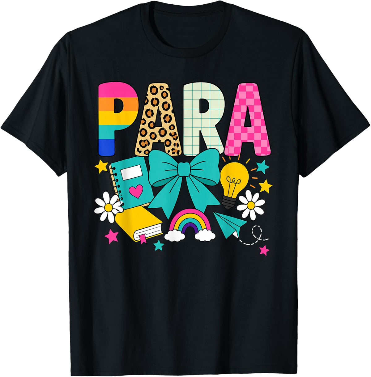 Paraprofessional Design for Men Women Teacher Aide Parapro T-Shirt - Black