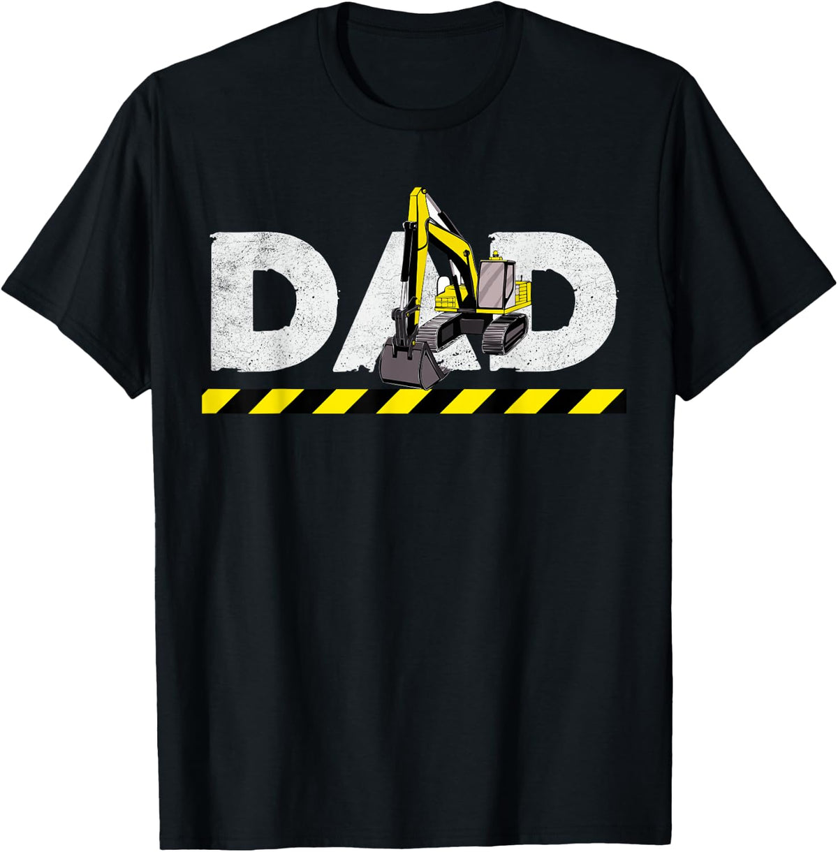 Dad Excavator Backhoe Operator Heavy Equipment Machine T-Shirt - Black