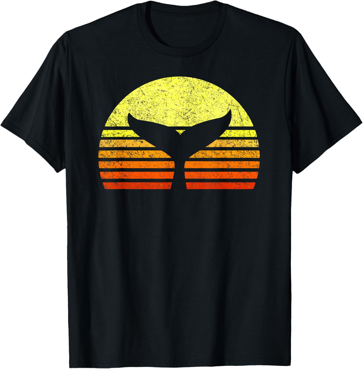 Save the Whales Nautical Ocean Killer Whale Sea Conservation T-Shirt - Black